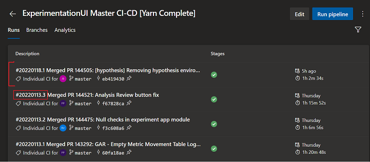 Changes taken in deployment